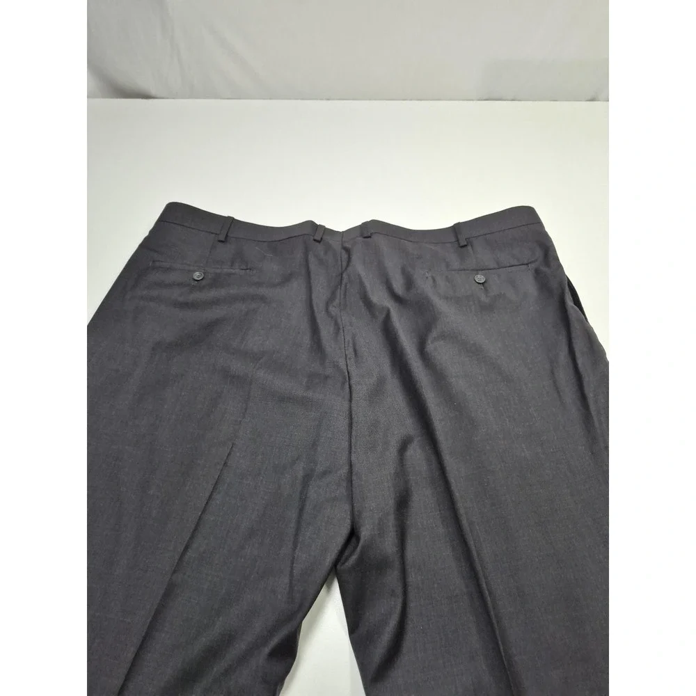 Prontomoda Suit Pants Mens 48x36 Charcoal Wool Super 140s Dress Unhemmed NWT